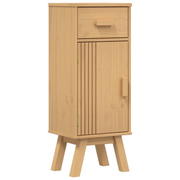 Ντουλάπα Αποθήκευσης μπάνιου vidaXL 35x30x90cm από μασίφ ξύλο πεύκου