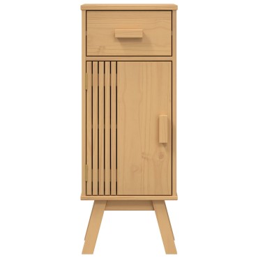 Ντουλάπα Αποθήκευσης μπάνιου vidaXL 35x30x90cm από μασίφ ξύλο πεύκου