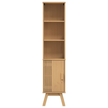 vidaXL Ντουλάπι Μπάνιου Καφέ 35x30x159cm Μασίφ ξύλο πεύκου