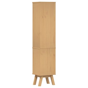 vidaXL Ντουλάπι Μπάνιου Καφέ 35x30x159cm Μασίφ ξύλο πεύκου