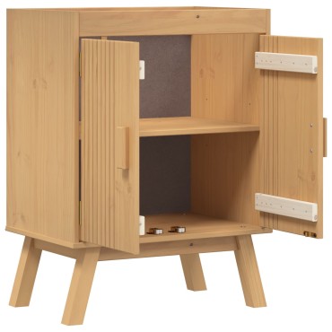 vidaXL Ντουλάπι βάσης 114x43x73,5cm Μασίφ ξύλο πεύκου