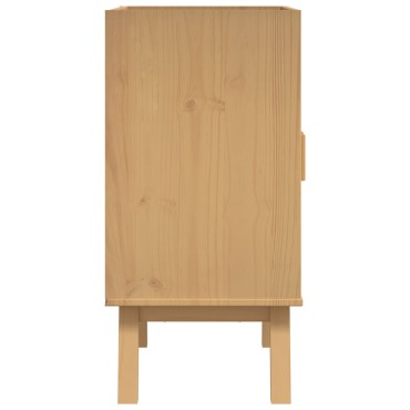 vidaXL Ντουλάπι βάσης 114x43x73,5cm Μασίφ ξύλο πεύκου