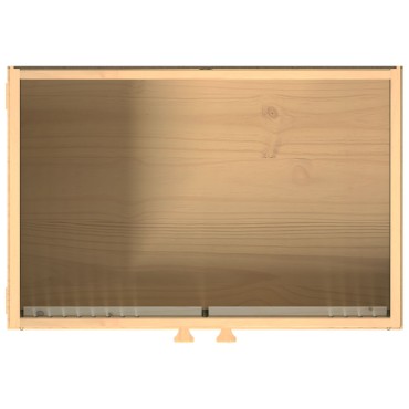 vidaXL Ντουλάπι βάσης 114x43x73,5cm Μασίφ ξύλο πεύκου