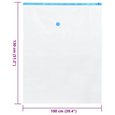 vidaXL Τσάντες Αποθήκευσης Κενού, 20 τμχ, 130x100 εκ