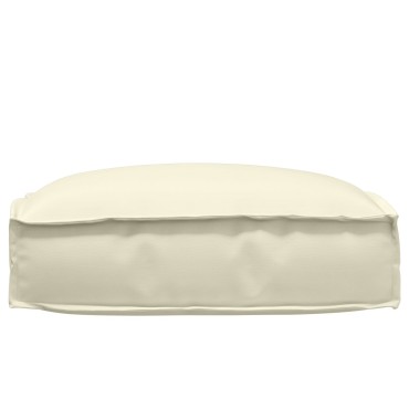vidaXL Μαξιλάρι Παλέτας για Καθίσμα Κρεμ 50x50x12cm από Ύφασμα Oxford