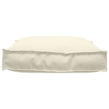 vidaXL Μαξιλάρι Παλέτας για Καθιστικό Κρεμ 70x70x12cm από Oxford Ύφασμα