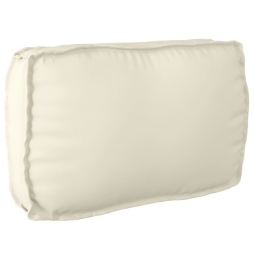 vidaXL Μαξιλάρι Παλέτας για πλάτη Κρεμ 70x40x12cm ύφασμα Oxford