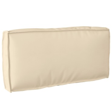 vidaXL Μαξιλάρι Πλάτης Μπεζ 80x40x12cm Υφάσματος Oxford