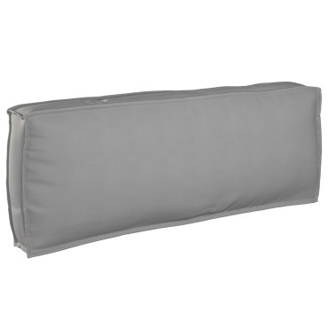 vidaXL Μαξιλάρι Παλέτας για Πλάτη Γκρι 120x40x12cm Υφασμάτινο