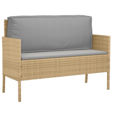 vidaXL Μαξιλάρι Παλέτας για Πλάτη Γκρι 120x40x12cm Υφασμάτινο