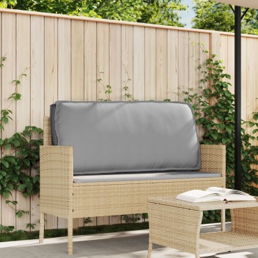 vidaXL Μαξιλάρι Παλέτας για Πλάτη Γκρι 120x40x12cm Υφασμάτινο