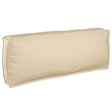 vidaXL Μαξιλάρι Πλάτης Μπεζ 120x40x12cm Ύφασμα Oxford