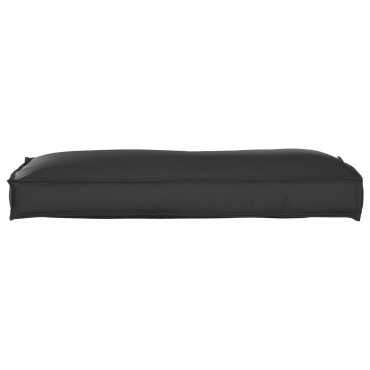 vidaXL Μαξιλάρι Πλάτης Μαύρο 120x40x12cm Υφασμάτινο
