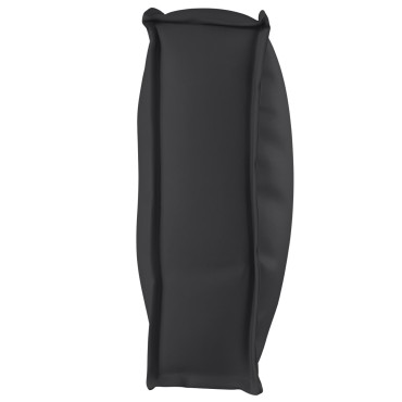 vidaXL Μαξιλάρι Πλάτης Μαύρο 120x40x12cm Υφασμάτινο