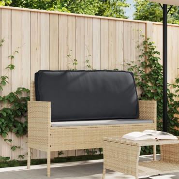 vidaXL Εξωτερικό μαξιλάρι Μαύρο Πολυεστέρας 120x12x50cm Μαξιλάρι