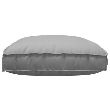 vidaXL Μαξιλάρι Παλέτας για Καθίσμα Γκρι 120x80x12cm Πολυεστέρα