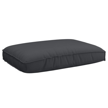vidaXL μαξιλάρι παλετών  για κάθισμα Μαύρο 120x80x12cm ύφασμα οξφόρδη