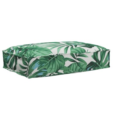 vidaXL Μαξιλάρι Παλέτας με Μοτίβο Φύλλων 60x40x8cm Oxford Fabric