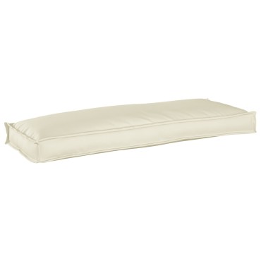 vidaXL Μαξιλάρι Παλέτας για Πάγκο Κρεμ 110x40x8cm Υφασμάτινο
