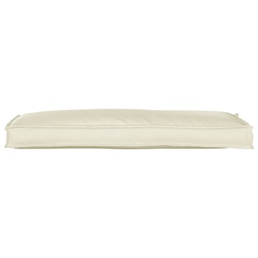 vidaXL Μαξιλάρι Παλέτας για Πάγκο Κρεμ 110x40x8cm Υφασμάτινο