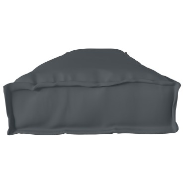 vidaXL Μαξιλάρι Πλατώ για Παγκάκι Ανθρακί 200x40x8cm Oxford Fabric