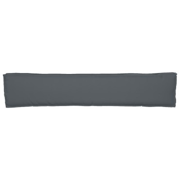 vidaXL Μαξιλάρι Πλατώ για Παγκάκι Ανθρακί 200x40x8cm Oxford Fabric