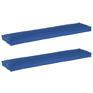vidaXL Μαξιλάρι Εξωτερικού Χώρου Σετ 2 Royal Blue Πολυεστέρας Κανονικό 40x180x8cm