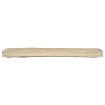vidaXL Μαξιλάρια Παλέτας για Πάγκο 2 τεμ. Μπεζ 200x40x8cm Υφάσμα Oxford