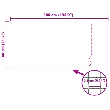 vidaXL Δίχτυ εντόμων Λευκό 80x500cm από Υαλοβάμβακα