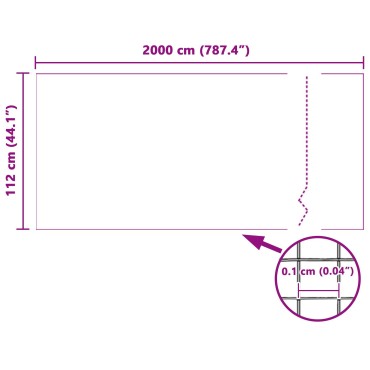 vidaXL Δίχτυ προστασίας εντόμων Λευκό 112x2000 εκ Fibreglass