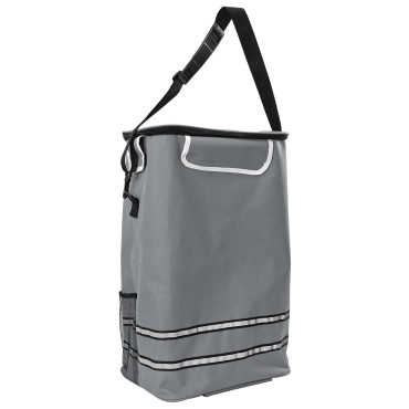 vidaXL Καρότσι Αγορών Γκρι 36,5 x 46,5 x 100,5 εκ Ύφασμα Oxford