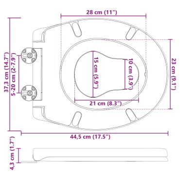 vidaXL Λεκάνη Λευκό 47 x 37 x 4 εκ Δυροπλάστ