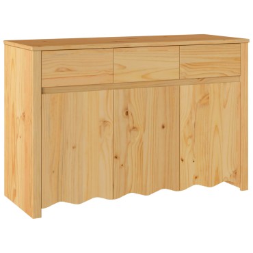 vidaXL Πλαϊνό γραφείο ""DRAMMEN"" 114x43x75,5cm Μασίφ Ξύλο Πεύκου 1 τεμ.