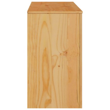 vidaXL Πλαϊνό γραφείο ""DRAMMEN"" 114x43x75,5cm Μασίφ Ξύλο Πεύκου 1 τεμ.