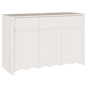 vidaXL Σύνθετο "DRAMMEN" Λευκό 114x43x75,5cm Ξύλο Πεύκου 1 τεμ.