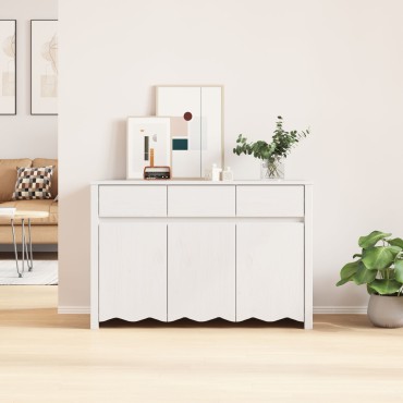 vidaXL Σύνθετο "DRAMMEN" Λευκό 114x43x75,5cm Ξύλο Πεύκου 1 τεμ.