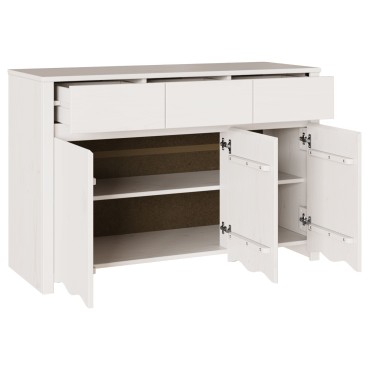vidaXL Σύνθετο "DRAMMEN" Λευκό 114x43x75,5cm Ξύλο Πεύκου 1 τεμ.
