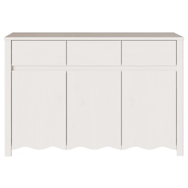vidaXL Σύνθετο "DRAMMEN" Λευκό 114x43x75,5cm Ξύλο Πεύκου 1 τεμ.