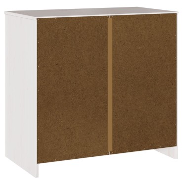 vidaXL Πλάτη "DRAMMEN" Λευκό 79x43x75,5cm Στερεό Ξύλο Πεύκου 1 τεμ.