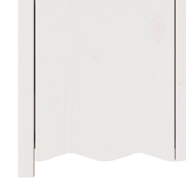vidaXL Πλάτη "DRAMMEN" Λευκό 79x43x75,5cm Στερεό Ξύλο Πεύκου 1 τεμ.