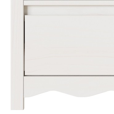vidaXL Ντουλάπι τηλεόρασης "DRAMMEN" Λευκό 99x43x55cm Στερεό ξύλο πεύκου