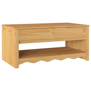 vidaXL Τραπέζι σαλονιού ""DRAMMEN"" 99x55x45cm Μασίφ ξύλο πεύκου 1 τεμ.