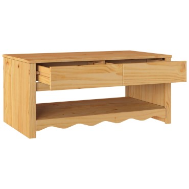 vidaXL Τραπέζι σαλονιού ""DRAMMEN"" 99x55x45cm Μασίφ ξύλο πεύκου 1 τεμ.