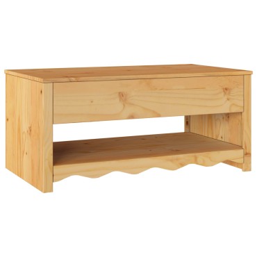 vidaXL Τραπέζι σαλονιού ""DRAMMEN"" 99x55x45cm Μασίφ ξύλο πεύκου 1 τεμ.