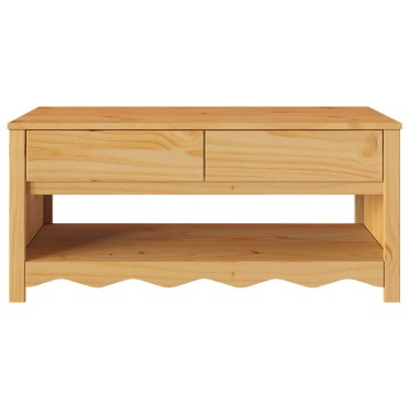 vidaXL Τραπέζι σαλονιού ""DRAMMEN"" 99x55x45cm Μασίφ ξύλο πεύκου 1 τεμ.