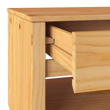 vidaXL Τραπέζι σαλονιού ""DRAMMEN"" 99x55x45cm Μασίφ ξύλο πεύκου 1 τεμ.