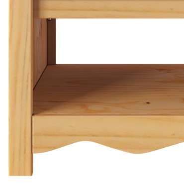 vidaXL Τραπέζι σαλονιού ""DRAMMEN"" 99x55x45cm Μασίφ ξύλο πεύκου 1 τεμ.