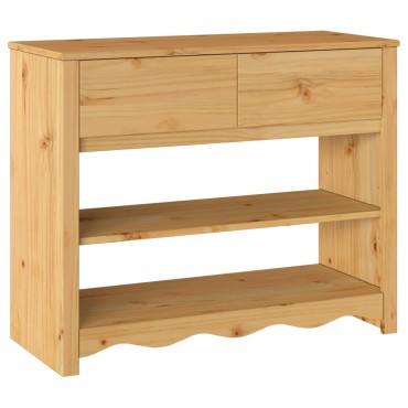 vidaXL Τραπέζι κονσόλας με συρτάρι Drammen Δρυς 89,5x37x73 εκ