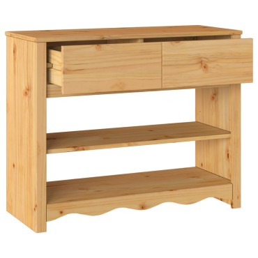 vidaXL Τραπέζι Κονσόλας ""DRAMMEN"" 89,5x37x73cm από Μασίφ Ξύλο Πεύκου