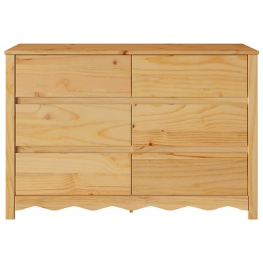 vidaXL Συρταριέρα ""DRAMMEN"" 111x43x73,5cm Μασίφ ξύλο πεύκου 1 τεμ.